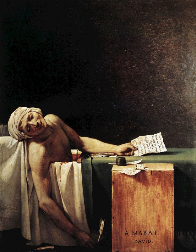 Dramatic Portrayal of Marat’s Death